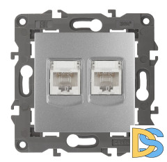 Розетка 2хRJ45 Эра 14-3108-03 Б0034310