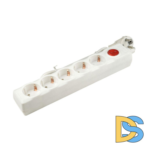 Cетевой фильтр (UL-00001741) Uniel 5гн х 1,5м с/з Universal S-GSU5-1,5 White