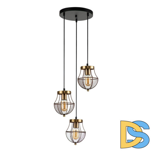 Подвесная люстра Indigo Pallo 10011/3P Gold V000189