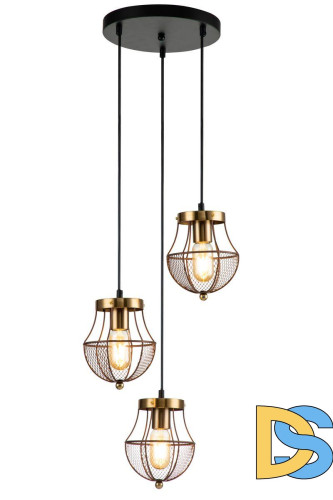 Подвесная люстра Indigo Pallo 10011/3P Gold V000189
