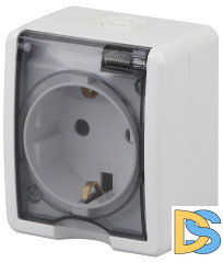 Розетка 2P+E со шторками и 2xUSB Эра 11-2402-01 Б0020714