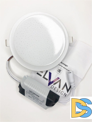 Встраиваемый светильник Elvan VLS-2098R-9W-NH-Wh