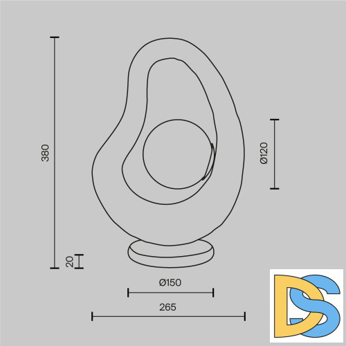 Настольная лампа Maytoni Opus MOD380TL-01W