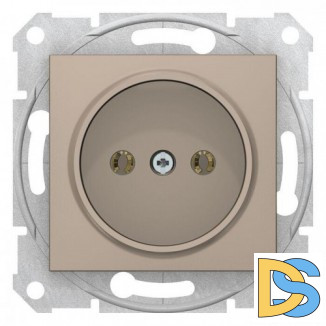 Розетка 1-ая электрическая без заземления, Титан, серия Sedna, Schneider Electric