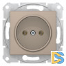 Розетка 1-ая электрическая без заземления, Титан, серия Sedna, Schneider Electric