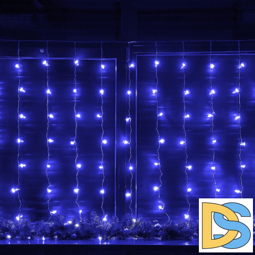 Гирлянда Занавес Uniel ULD-C3020-160/DTA BLUE IP20 UL-00012125