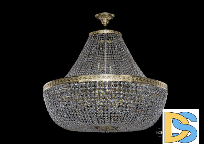 Люстра на штанге Bohemia Ivele Crystal 19111/H1/90IV G