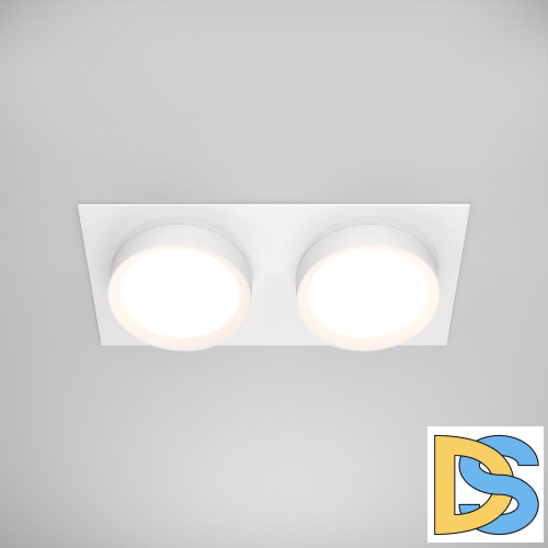 Встраиваемый светильник Maytoni Hoop DL086-02-GX53-SQ-W