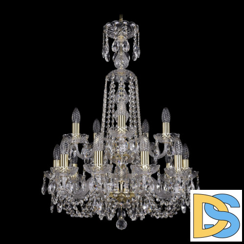 Подвесная люстра Bohemia Ivele Crystal 1402/10+5/195/XL-81/2d G