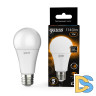 Лампа светодиодная диммируемая Gauss E27 12W 3000K груша матовая 102502112-S