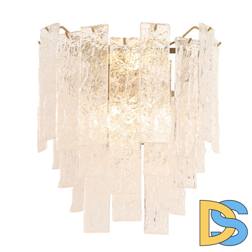 Настенный светильник Crystal Lux RICARDO AP3 BRASS