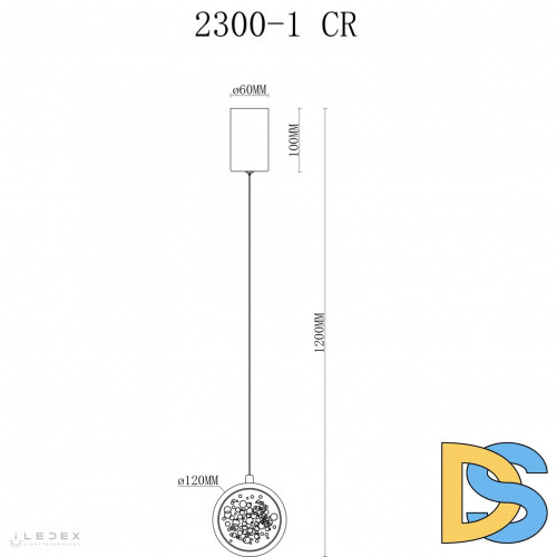 Подвесной светильник iLedex Sonos 2300-1 CR