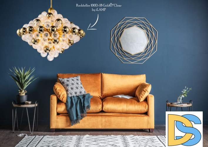 Люстра на штанге iLamp Rockfeller 100D-18 Matt Bronze