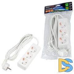 Удлинитель бытовой Uniel Ultra S-GCU3-3 WHITE UL-00010001