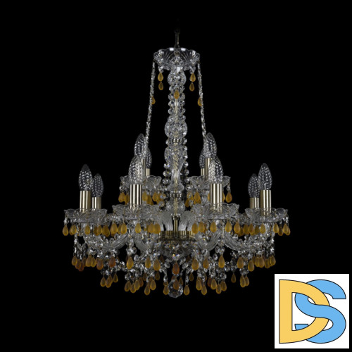 Подвесная люстра Bohemia Ivele Crystal 1410/8+4/195/h-63 Pa V1003