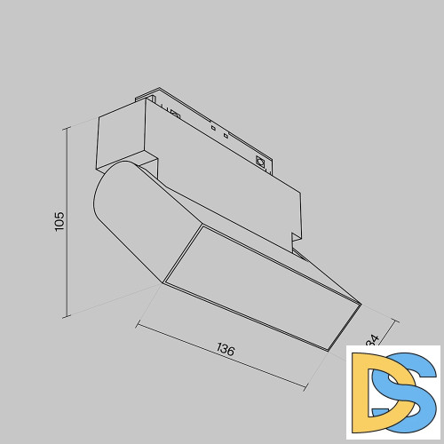 Трековый светильник Maytoni Technical Basis Rot TR075-2-10W3K-B