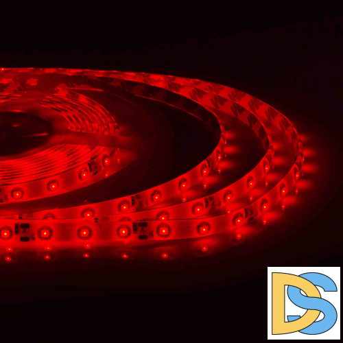 Светодиодная лента Apeyron 12В СТ 4,8Вт/м smd3528, 60д/м IP65 5м красная 00-04