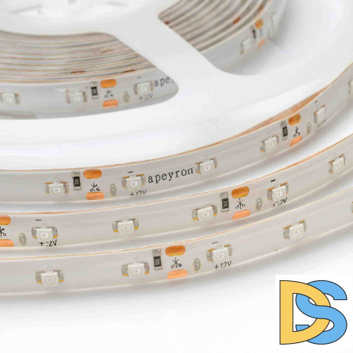 Светодиодная лента Apeyron 12В СТ 4,8Вт/м smd3528, 60д/м IP65 5м красная 00-04