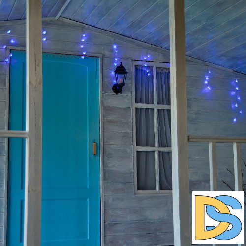 Гирлянда Бахрома Uniel ULD-B6006-080/STK BLUE IP44 UL-00012075