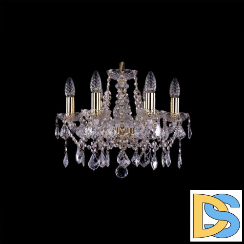 Подвесная люстра Bohemia Ivele Crystal 1413/6/141 G Leafs