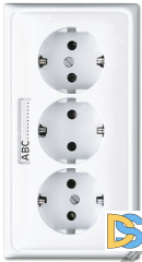 Розетка с заземлением Jung CD523NA
