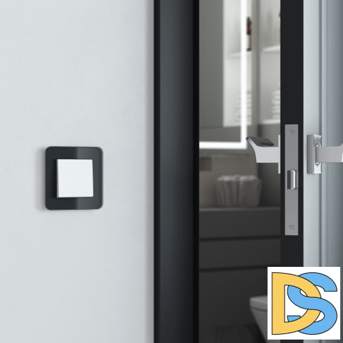 Рамка на 1 пост Werkel Elite (черный, стекло) W0012448