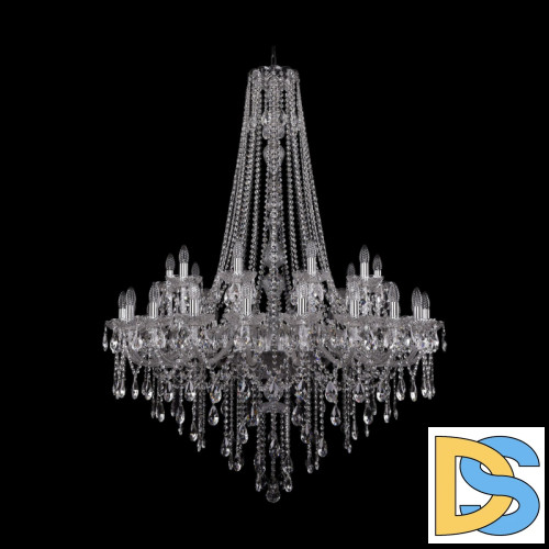Подвесная люстра Bohemia Ivele Crystal 1415/20+10/400/h-154 Ni