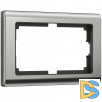 Рамка для двойной розетки (глянцевый никель) W0081602