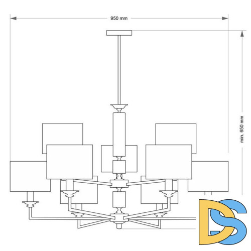 Подвесная люстра Kutek Mood Artu ART-ZW-9 (N)