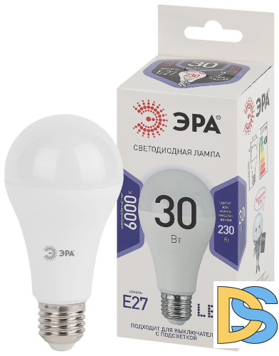 Лампа светодиодная Эра E27 30W 6000K LED A65-30W-860-E27 Б0048017
