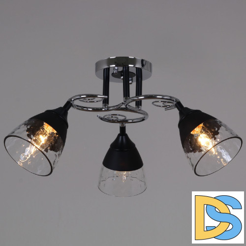 Потолочная люстра Reluce 70139-3.3-03 CR+BK