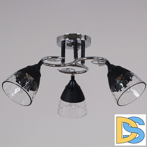 Потолочная люстра Reluce 70139-3.3-03 CR+BK