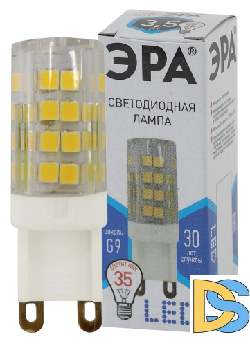 Лампа светодиодная Эра G9 3,5W 4000K LED JCD-3,5W-CER-840-G9 Б0027862
