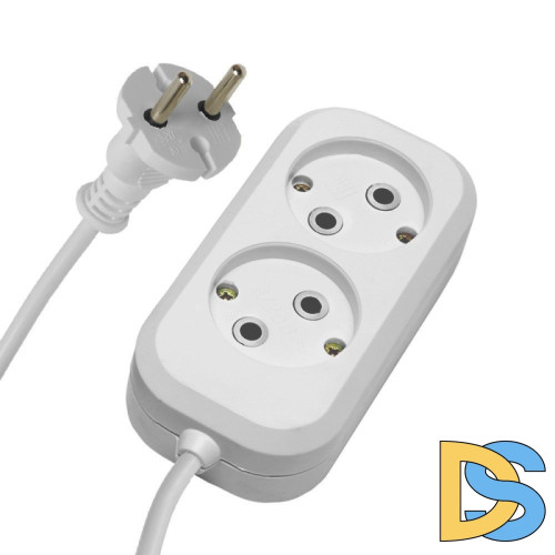 Удлинитель 2-местный Stekker HM01-20-05 5м 39203