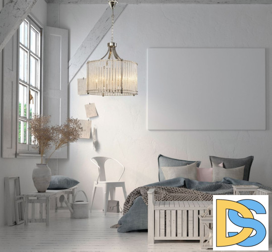 Подвесная люстра iLamp Manhattan P2554-6 Nickel