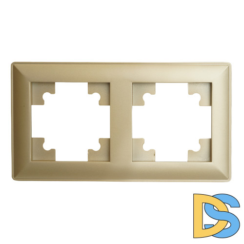 Рамка двухместная Stekker PFR00-7002-08 Катрин 49607