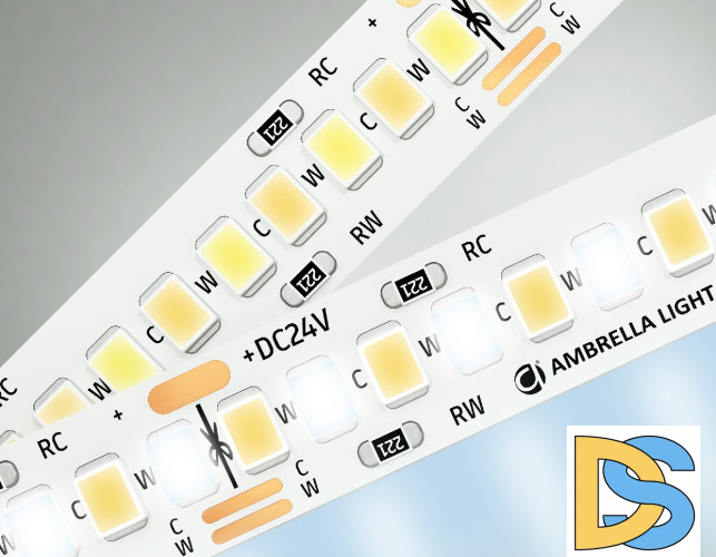 Светодиодная лента Ambrella Light LED Strip 24В 2835 18Вт/м 3000-6500K 5м IP20 GS4151