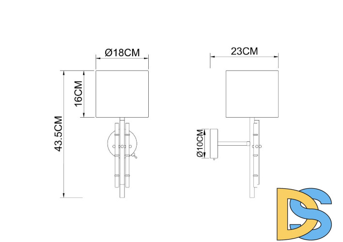 Бра Arte Lamp Taygeta A4097AP-1CC
