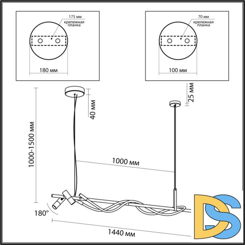Подвесная люстра Odeon Light Corda 4397/30L