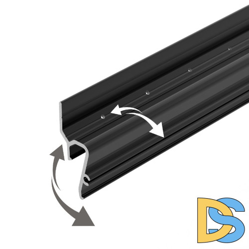 Профиль Arlight STRETCH-SHADOW-TECH-VENT-2000 BLACK (A2-DELTA) 041160