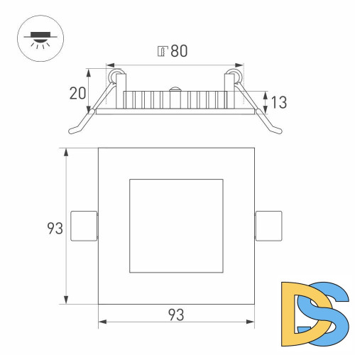 Светодиодная панель Arlight DL 020123