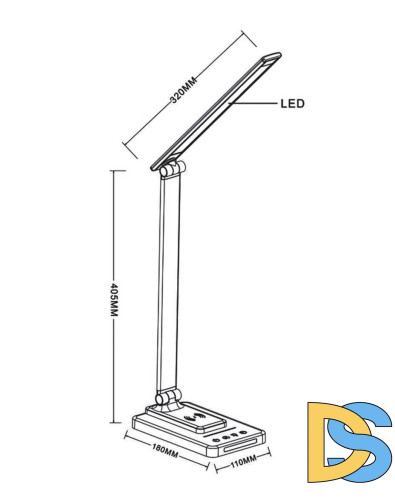 Настольная лампа Arte Lamp William A5122LT-1BK