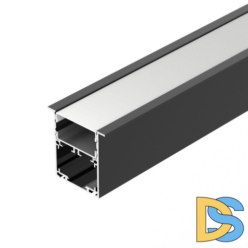 Алюминиевый профиль Arlight SL-LINIA52-3L-F-2000 ANOD BLACK 044685