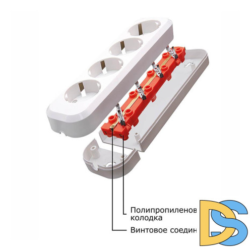 Колодка Feron Stekker 2гн с/з PST1621120 39013