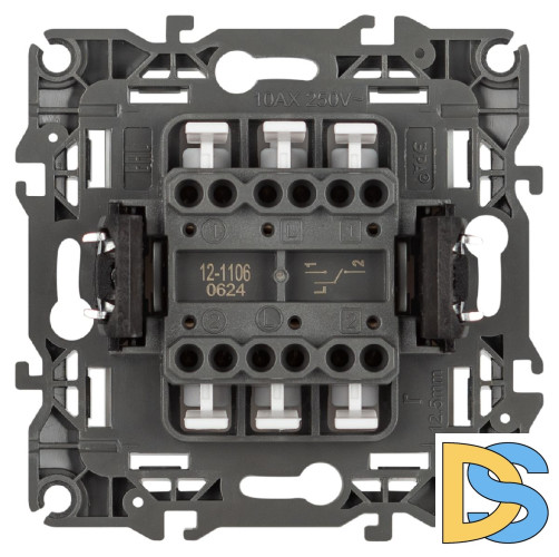 Переключатель двухклавишный Эра 12-1106-16 Б0065695