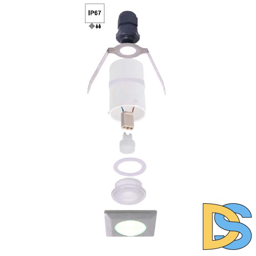 Уличный встраиваемый светильник Fumagalli Teresa 2L4.000.000.AXZ1L