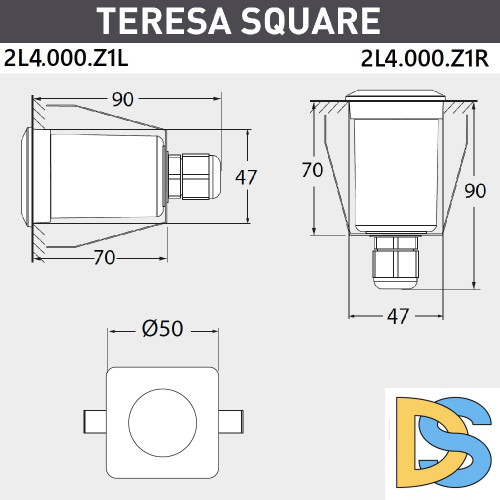 Уличный встраиваемый светильник Fumagalli Teresa 2L4.000.000.AXZ1L