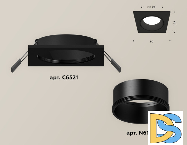 Встраиваемый светильник Ambrella Light Techno XC6521002 (C6521, N6111)