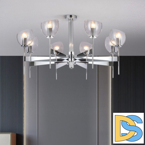 Люстра на штанге Eurosvet Arrista 60130/8 хром Smart a060135