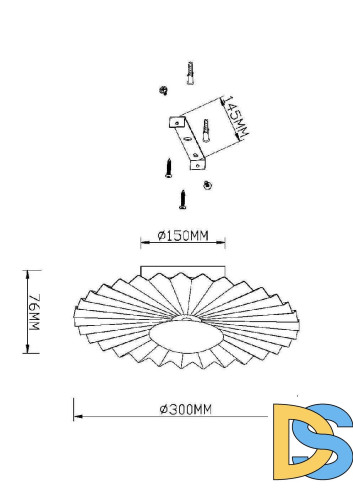 Настенный светильник Maytoni Fiore MOD233WL-L11BS3K